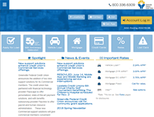Tablet Screenshot of greenvillefcu.com